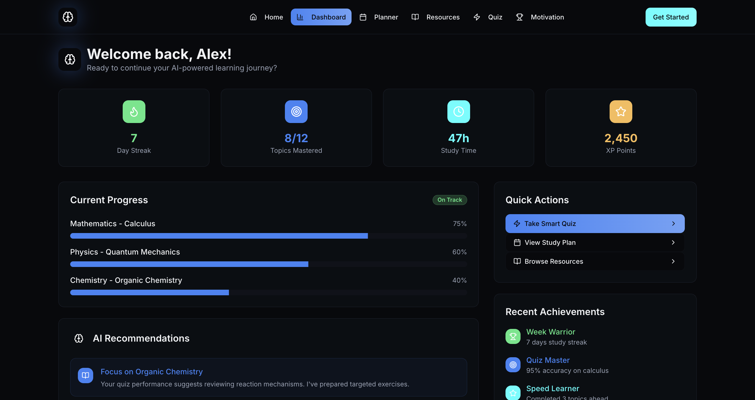 AgentEd - Adaptive Learning System preview